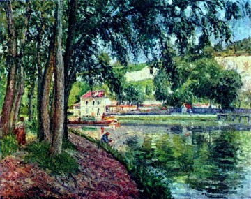  Fishing Painting - summer fishing Camille Pissarro